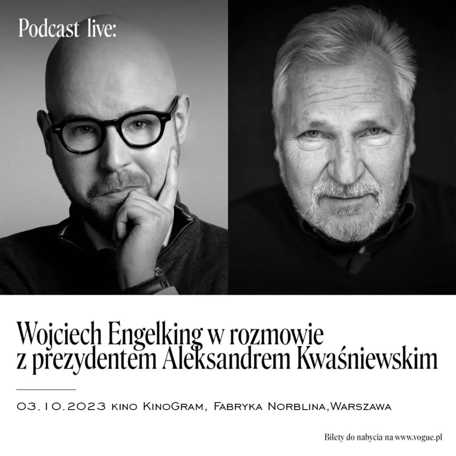 Aleksander Kwaśniewski w podcaście na żywo w kinie KinoGram – potwierdzony!