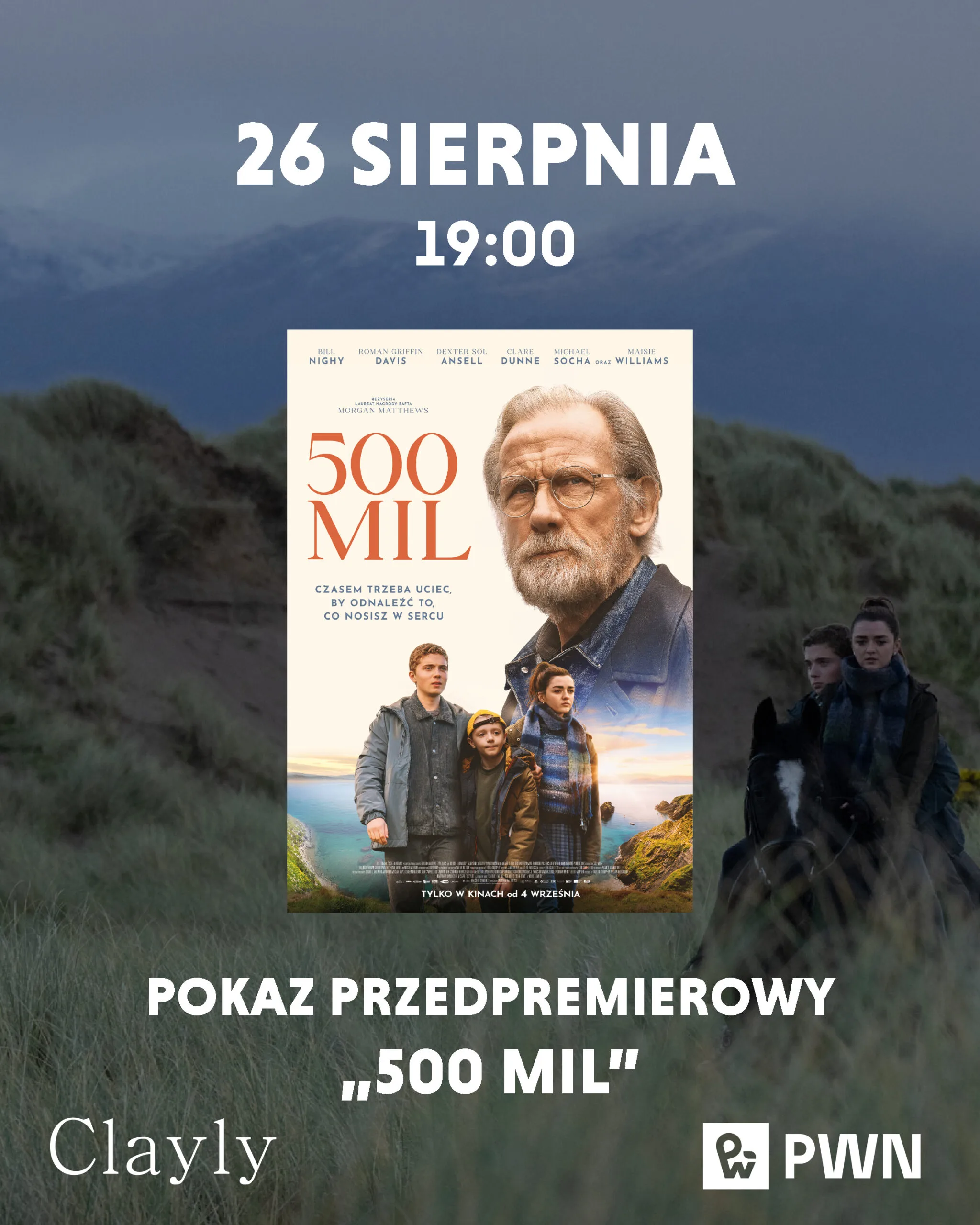 Przedpremierowy pokaz filmu „500 mil” oraz rozmowa wokół książki „Uważnik życiowy”